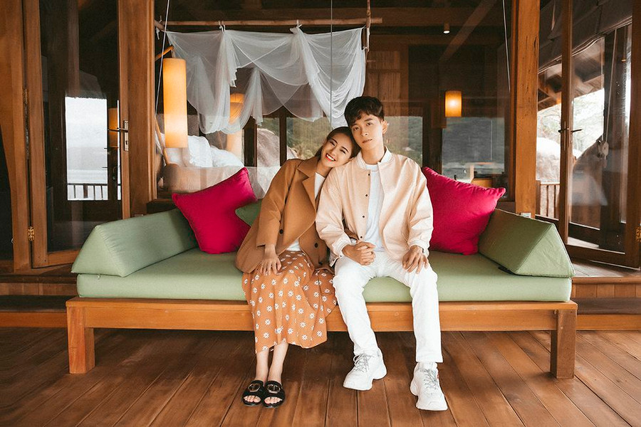 Trâm Ngô đang là diễn viên và người mẫu ảnh. Dù cô và Ngô Kiến Huy cách nhau hơn 10 tuổi nhưng cả hai vẫn được khen xứng đôi - Ảnh: NVCC