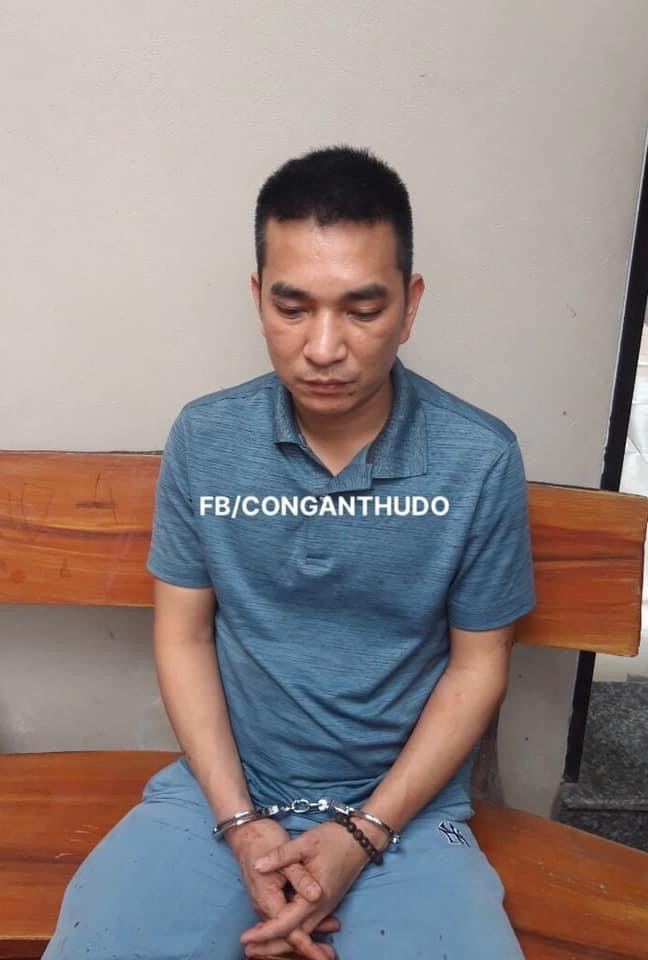 Vũ Thanh Hùng tại trụ sở công an.