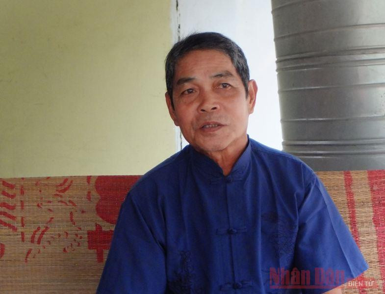 Ông Vi Dương Cảnh (cháu ruột cụ Vi Chính Nghĩa) - tổ phó tổ bảo vệ “Khu rừng đặc dụng săng lẻ huyện Tương Dương”.