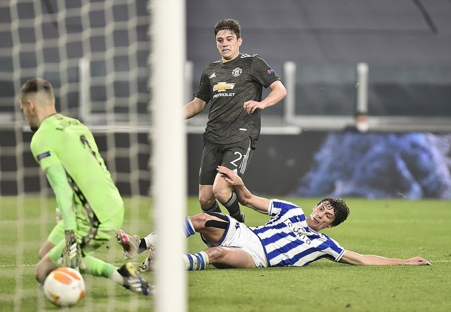  Rashford và James lần lượt đánh sập Real Sociedad. Ảnh: Europa League.
