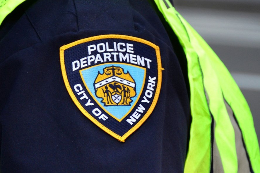 Logo của cảnh sát New York, Mỹ. Ảnh: AFP Logo của cảnh sát New York, Mỹ. Ảnh: AFP