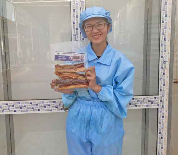 Thịt heo Brong một nắng Chuyafood, sản phẩm tâm huyết của Nguyễn Thanh Thảo đã đạt chứng nhận OCOP 3 sao cấp tỉnh