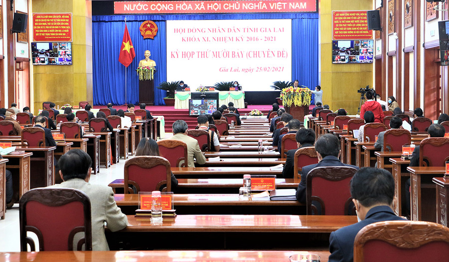  Quang cảnh kỳ họp. Ảnh: Quang Tấn