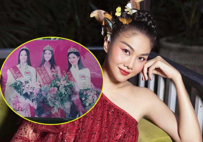 Thanh Hằng khoe nhan sắc thời điểm mới đăng quang hoa hậu. Ảnh: FBNV