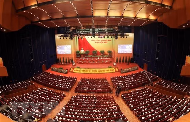 Toàn cảnh một phiên họp tại hội trường Trung tâm Hội nghị Quốc gia. (Nguồn: TTXVN)