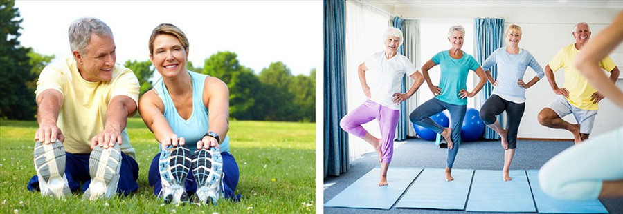 Tập luyện thể dục đem đến những lợi ích tuyệt vời cho sức khỏe người cao tuổi. Đồ họa: Hồng Nhật