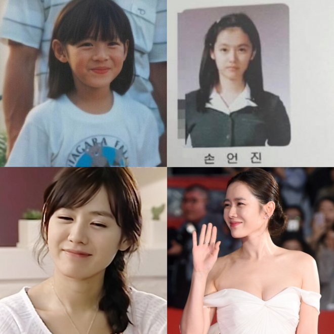 Loạt ảnh cho thấy vẻ đẹp của Son Ye Jin không đổi qua nhiều năm. ẢNH: CHỤP MÀN HÌNH ALLKPOP