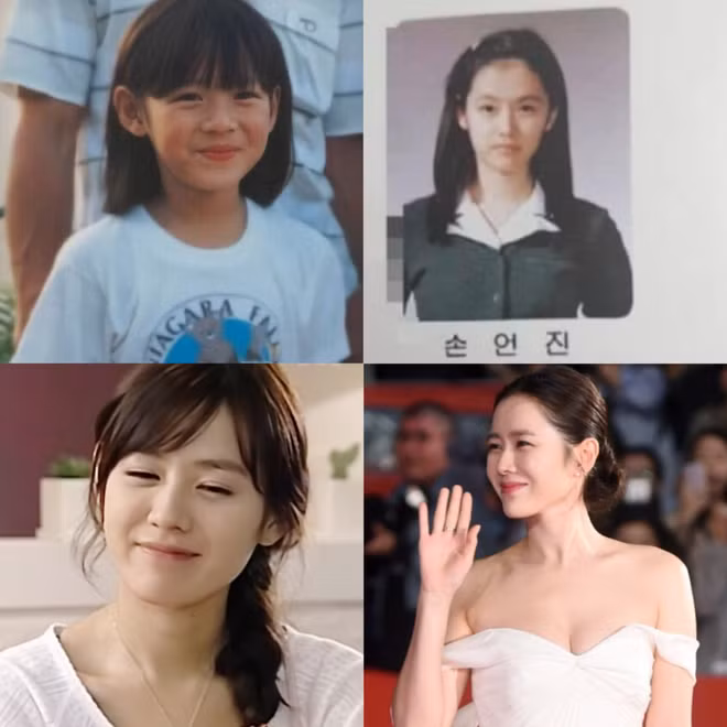 Loạt ảnh cho thấy vẻ đẹp của Son Ye Jin không đổi qua nhiều năm. ẢNH: CHỤP MÀN HÌNH ALLKPOP