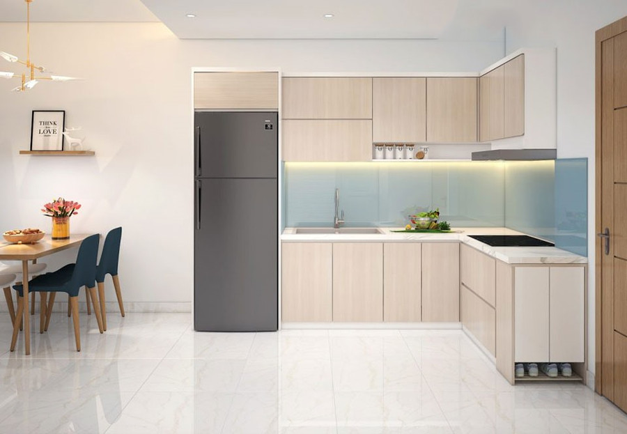 Những màu sắc như nâu, be tượng cho sự sung túc, ấm áp và ăn nhập với rất nhiều màu sắc khác nhau, làm cho phòng bếp của bạn trở nên thật sự ấm cúng. Đồ họa: Phương Duy