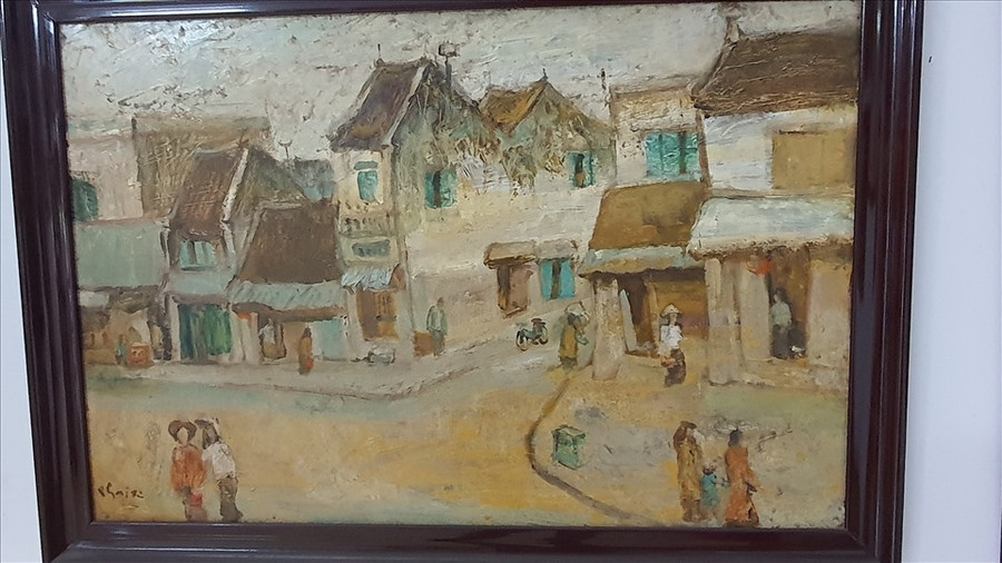 Tranh của cố hoạ sĩ Bùi Xuân Phái.