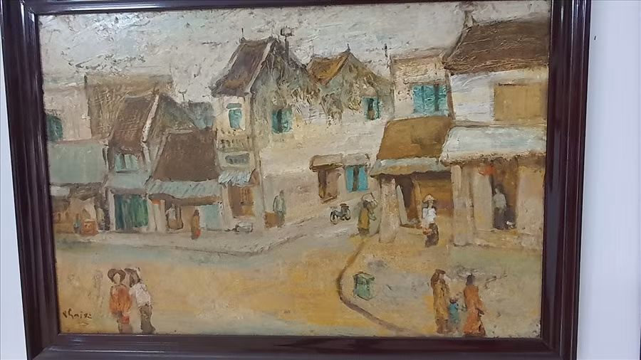 Tranh của cố hoạ sĩ Bùi Xuân Phái.