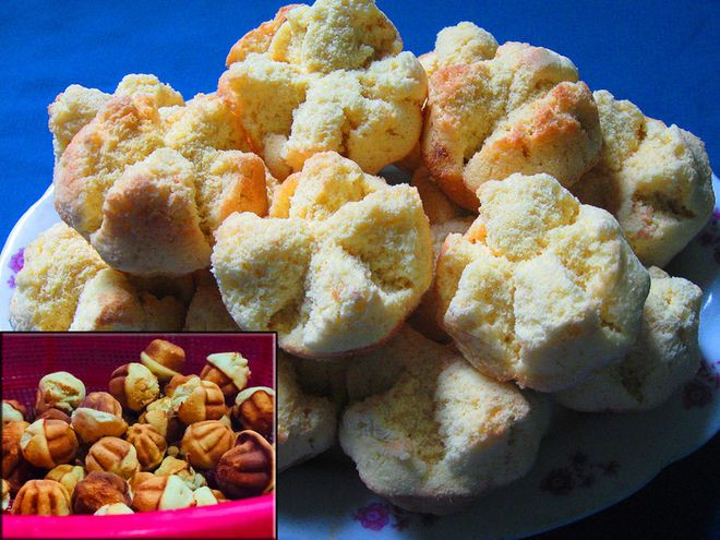 Cảm ơn bánh thuẫn ảnh 1 Nắng tháng chạp soi vào từng cái bánh thuẫn, nhắc nhau rằng tết sắp về.