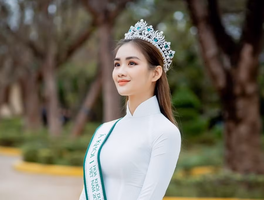 Bùi Minh Anh, Á khôi 1 Cuộc thi Hoa khôi du lịch Việt Nam năm 2020. Ảnh: HOÀNG KHÔI NGUYÊN