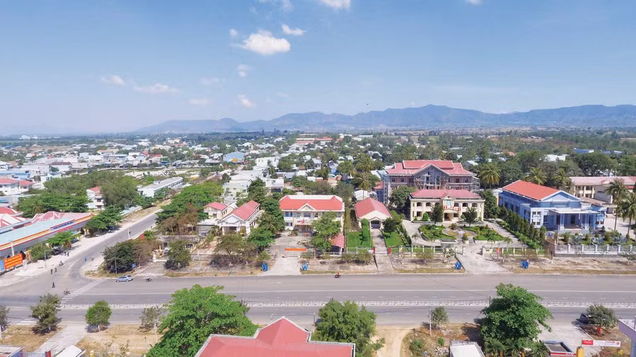 Thị trấn Phú Túc nhìn từ trên cao. (Ảnh internet)