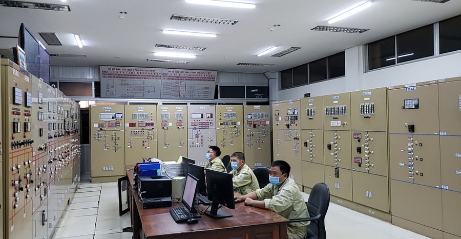 Ca trực vận hành tại Trạm biến áp 500kV đảm bảo các quy định về phòng dịch Pleiku