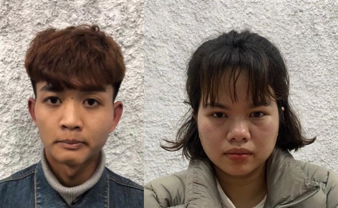 Phạm Đình Nam và Nguyễn Thị Thu Hằng. (Ảnh: Công an cung cấp)