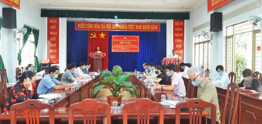 Ban Thường trực Ủy ban MTTQ Việt Nam huyện Krông Pa tổ chức hội nghị hiệp thương lần thứ nhất. Ảnh: Ngọc Anh