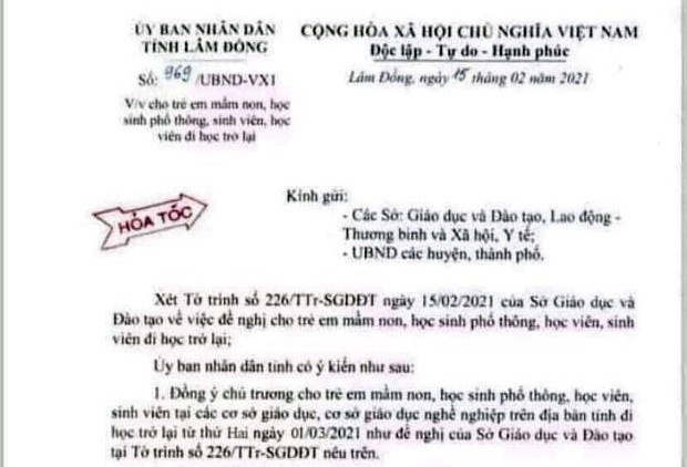 Văn bản do em N.H.L chỉnh sửa. (Nguồn: TTXVN phát) Văn bản do em N.H.L chỉnh sửa. (Nguồn: TTXVN phát)