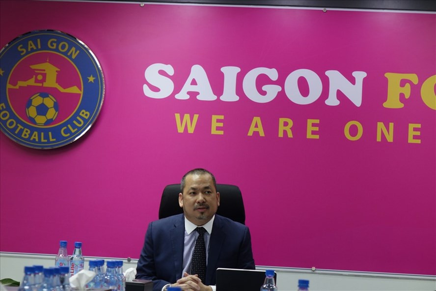 Ông Trần Hòa Bình - Chủ tịch câu lạc bộ Sài Gòn công bố một loạt kế hoạch tham vọng trong năm 2021.