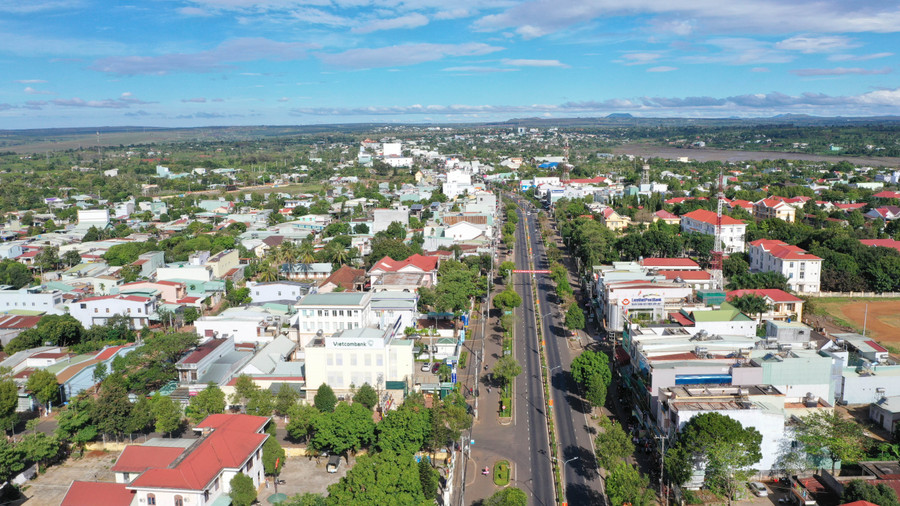 Diện mạo đô thị trẻ Chư Sê ngày càng khang trang, thông thoáng, sạch đẹp hơn