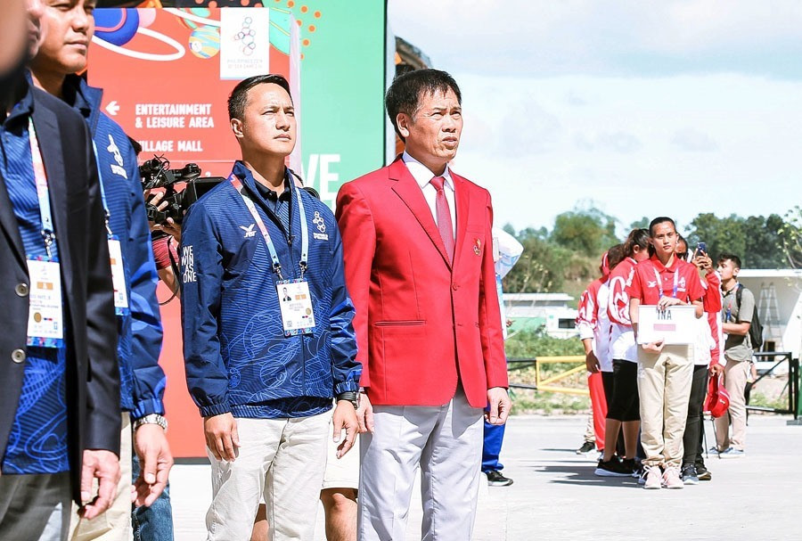 Ông Trần Đức Phấn trong vai trò trưởng đoàn Thể thao Việt Nam tại SEA Games 30. 