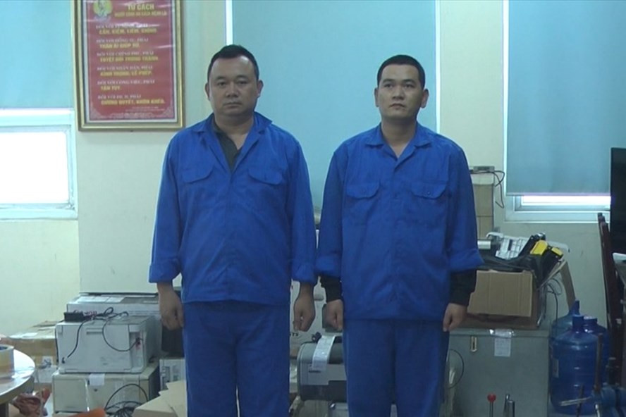 Hai đối tượng bị bắt giữ trong vụ án. 