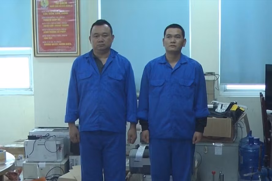 Hai đối tượng bị bắt giữ trong vụ án. 