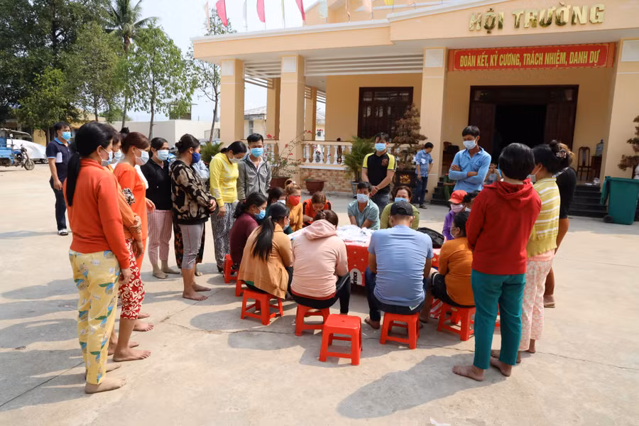 Các đối tượng tại Công an huyện Bến Cầu