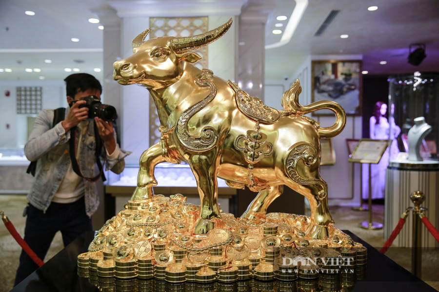 Hiện sản phẩm Kim Ngưu Vương Bảo đang thu hút sự chú ý của người dân và giới truyền thông trong ngày vía Thần Tài. Hiện sản phẩm Kim Ngưu Vương Bảo đang thu hút sự chú ý của người dân và giới truyền thông trong ngày vía Thần Tài.