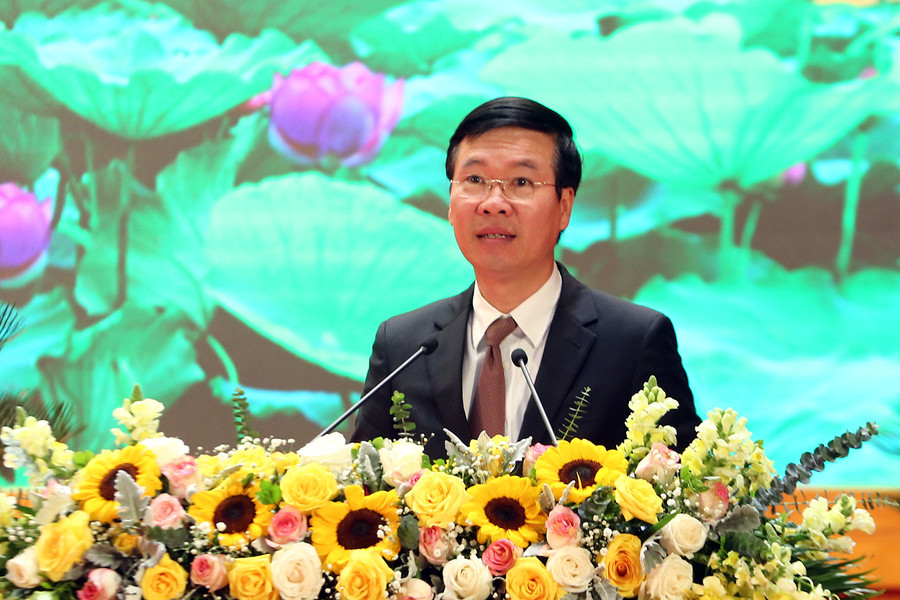 Ủy viên Bộ Chính trị, Thường trực Ban Bí thư Võ Văn Thưởng.