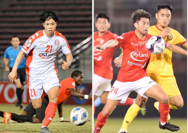 CLB TP.HCM chờ ngày đưa Công Phượng (trái) về chơi cùng Lee Nguyễn. Ảnh: KHẢ HÒA