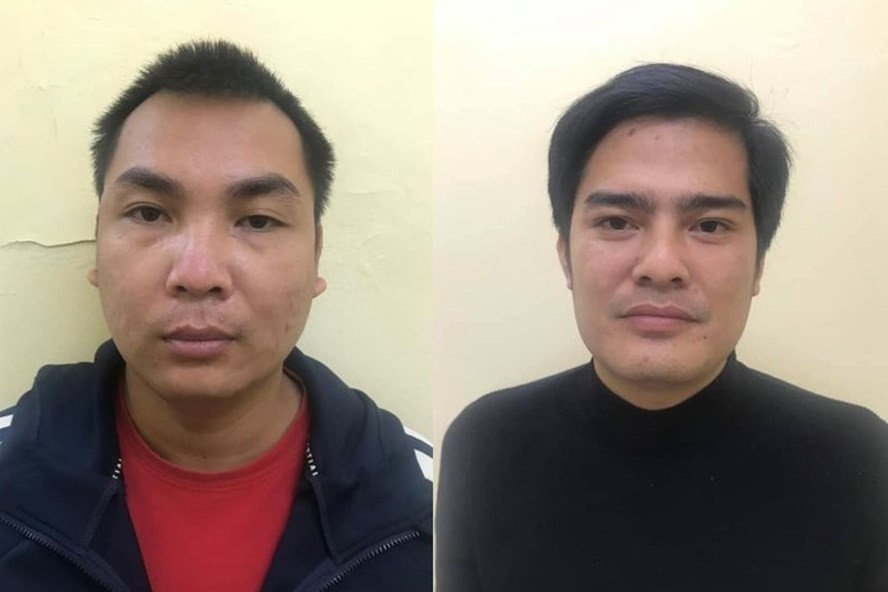 Hai đối tượng môi giới bán thận bị Công an tạm giữ. Ảnh: CACC. Hai đối tượng môi giới bán thận bị Công an tạm giữ. Ảnh: CACC.