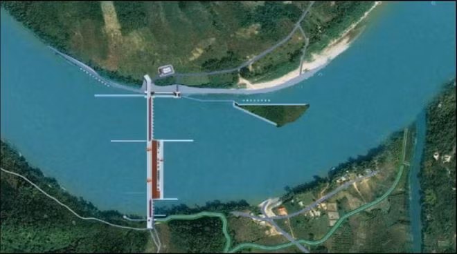  Dự án đập thủy điện Sanakham tại Lào - Ảnh: MRC