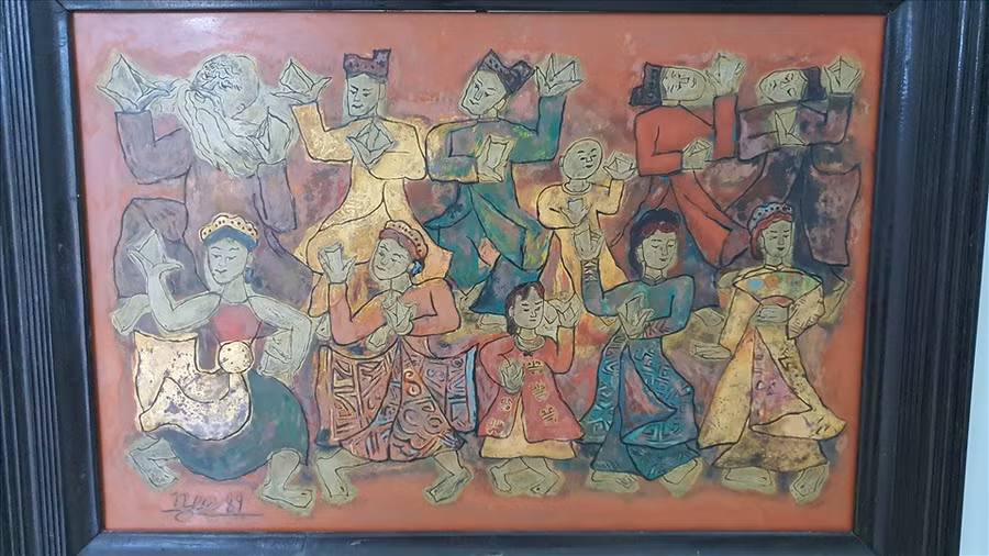 Tranh của hoạ sĩ Nguyễn Tư Nghiêm.