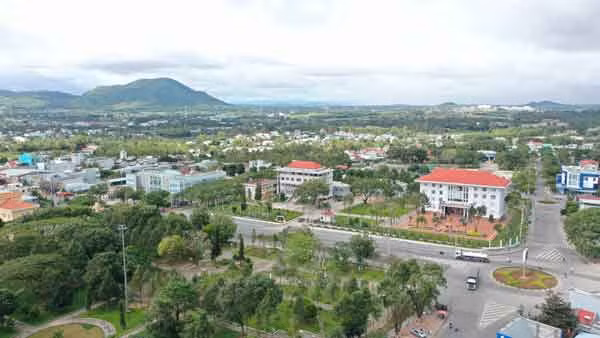 Diện mạo đô thị An Khê ngày càng khang trang, hiện đại. Ảnh: Ngọc Minh