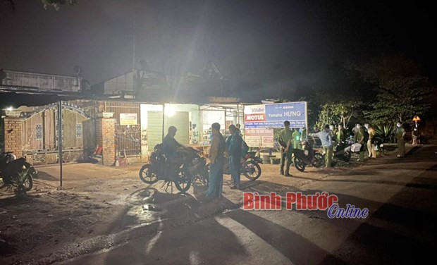  Hiện trường vụ án. (Nguồn: baobinhphuoc)