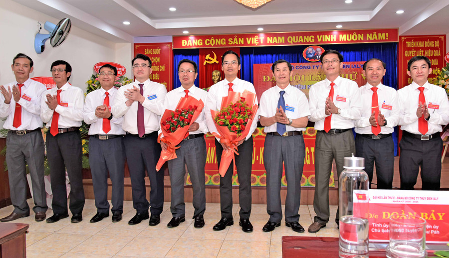 BCH Đảng bộ Công ty Thủy điện Ia Ly, nhiệm kỳ 2020-2025. Ảnh. Đ.P