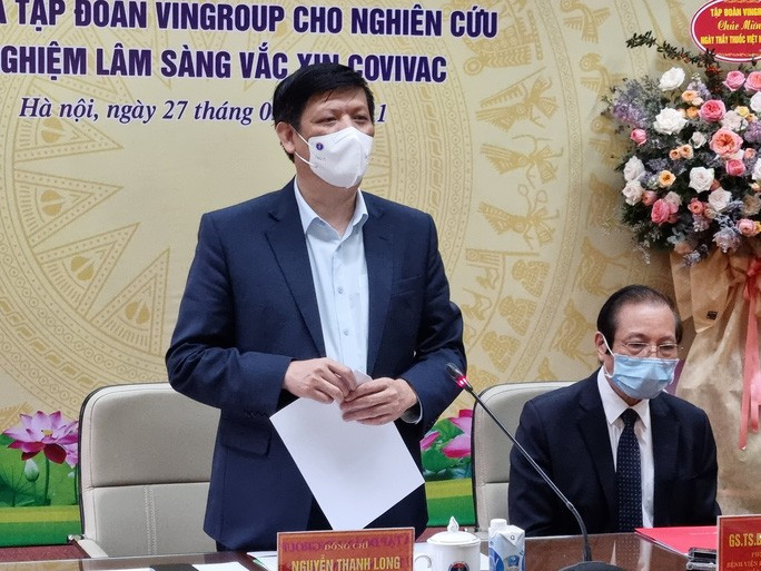 Bộ trưởng Nguyễn Thanh Long: Đảm bảo vắc-xin nhập khẩu an toàn tuyệt đối mới tiêm cho người dân  Bộ trưởng Nguyễn Thanh Long: Đảm bảo vắc-xin nhập khẩu an toàn tuyệt đối mới tiêm cho người dân