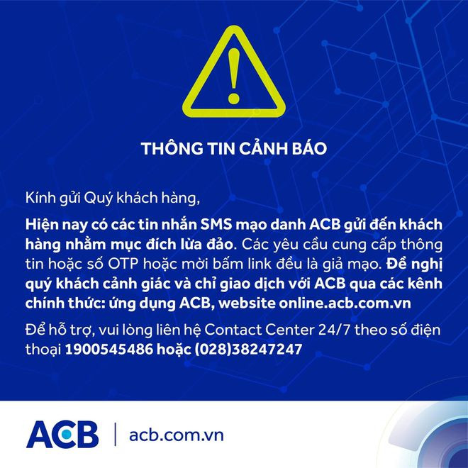  Nhiều ngân hàng cảnh báo khách hàng về thủ đoạn lừa đảo tin nhắn giả mạo ngân hàng - Ảnh: TX