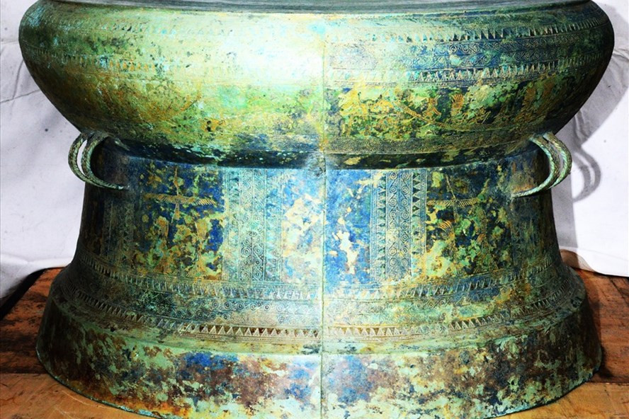  Trống đồng Kính Hoa. Ảnh: Trịnh Sinh