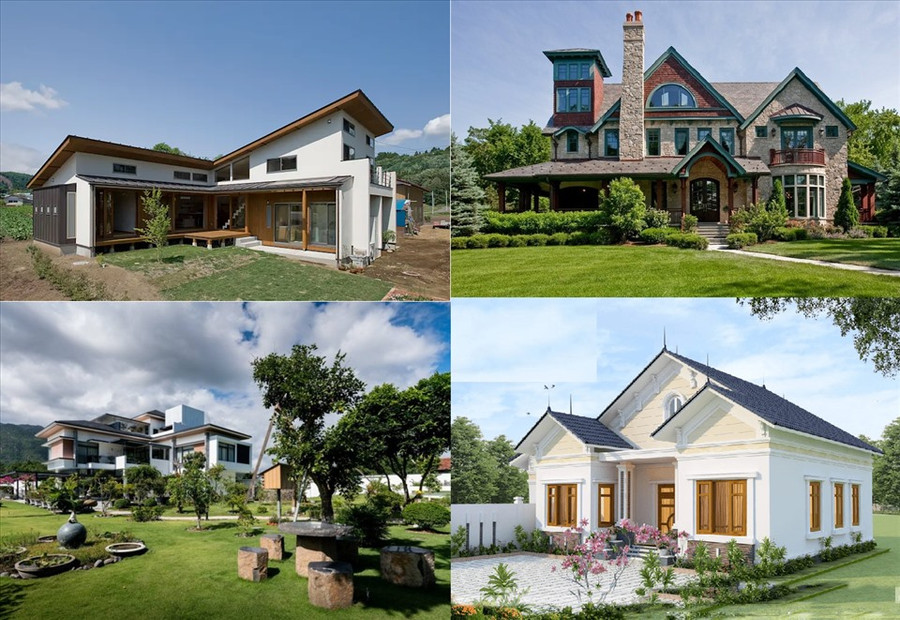 Các mẫu nhà vườn đang được yêu thích hiện nay. Đồ họa: M.H