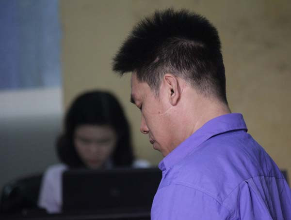 Bị cáo Đặng Văn Tuấn tại phiên tòa. Bị cáo Đặng Văn Tuấn tại phiên tòa.