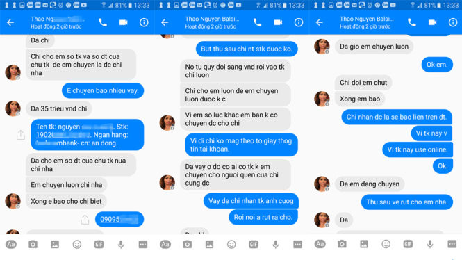Cuối năm tội phạm thẻ hoành hành. Trong ảnh: Bọn tội phạm tấn công tài khoản Facebook giả là người thân để lừa lấy tiền trong tài khoản