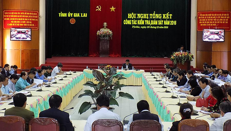 Hội nghị tổng kết công tác kiểm tra, giám sát của Đảng bộ tỉnh. Ảnh: T.N  Hội nghị tổng kết công tác kiểm tra, giám sát của Đảng bộ tỉnh. Ảnh: T.N