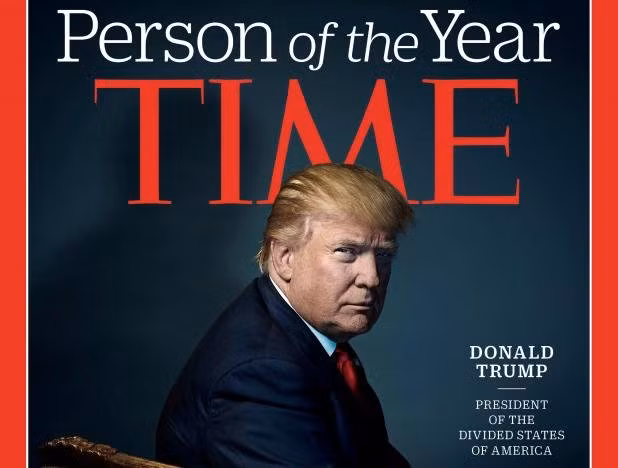  Hình ảnh ông Donald Trump trên bìa tạp chí Time cùng dòng chữ 