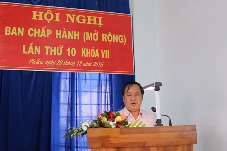 Phó Bí thư Châu Ngọc Tuấn phát biểu chỉ đạo tại hội nghị. Ảnh: H.T Phó Bí thư Châu Ngọc Tuấn phát biểu chỉ đạo tại Hội nghị.