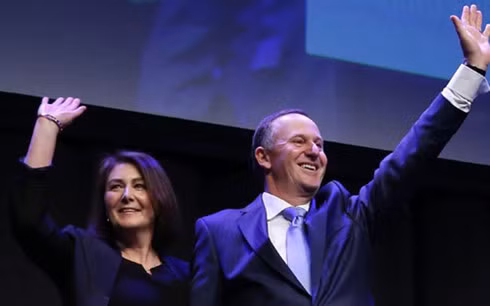 Thủ tướng New Zealand John Key và phu nhân. (Ảnh: Getty)