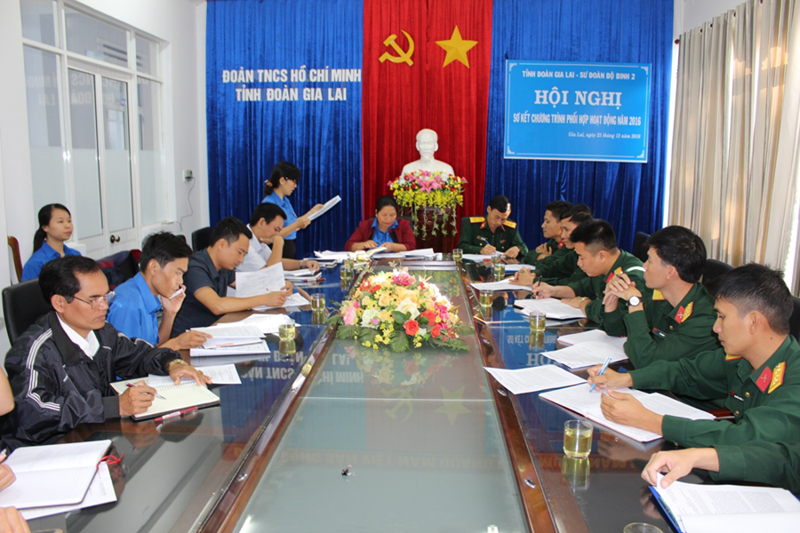 Toàn cảnh hội nghị sơ kết chương trình phối hợp. Ảnh: P.L