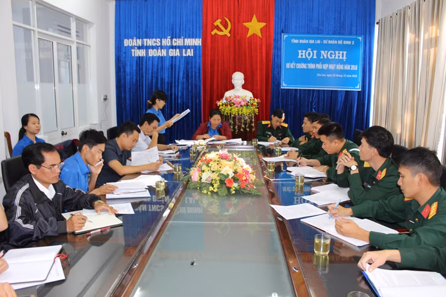 Toàn cảnh hội nghị sơ kết chương trình phối hợp. Ảnh: P.L