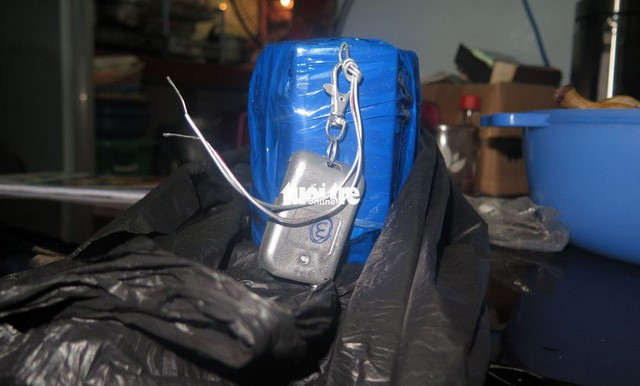 Chất nổ được nhóm khủng bố chế tạo bị công an thu giữ